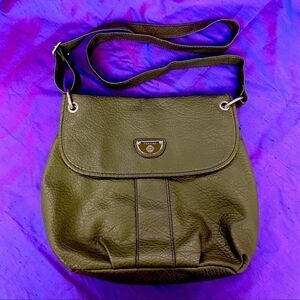 Classy Treviso Olive Green vegan leather bag